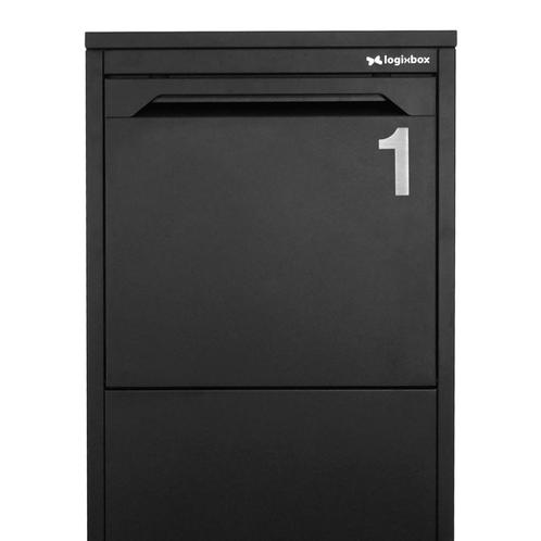 RVS Huisnummer simpel plakken? 3M Sticker-75 mm Bold-nr.1, Doe-het-zelf en Bouw, Deuren en Vliegenramen, Nieuw, Buitendeur, Metaal