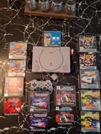 Sony PlayStation 1-console + games + controller + geheugenka, Games en Spelcomputers, Avontuur en Actie, 2 spelers, Ophalen of Verzenden