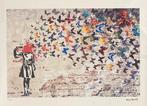 Banksy: lithografie 40 bij 50 cm. Ingelijst verkocht, Ophalen of Verzenden