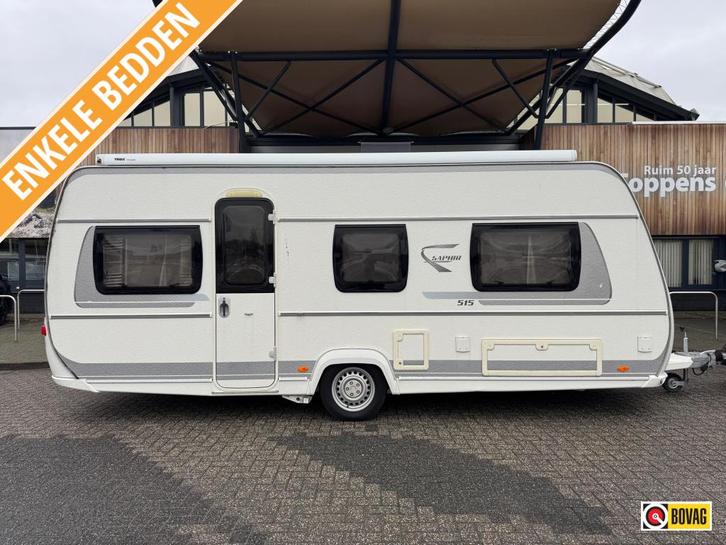 Fendt Saphir 515 SG, Caravanes & Camping, Caravanes, jusqu'à 4, 1250 - 1500 kg, Banquette en rond, Fendt, 2 lits séparés, Lit dans la longueur