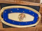 Antiek Bohemia Karlsbad serveerblad – cobalt blauw & goud –, Antiek en Kunst, Ophalen