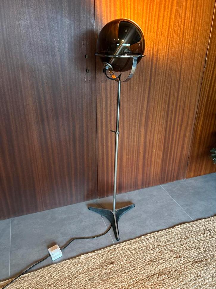 Raak Globe 2000 Vloerlamp, Huis en Inrichting, Lampen | Vloerlampen, Gebruikt, 150 tot 200 cm, Glas, Metaal, Ophalen
