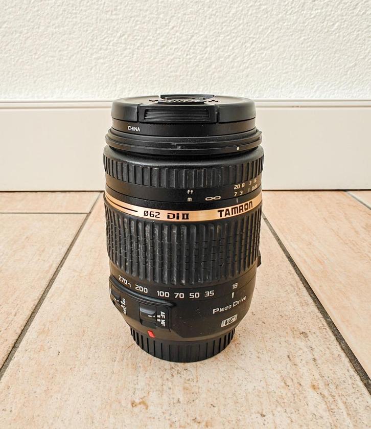 Tamron 18-270 mm F3.5-6.3 Di II PZD VC telelens voor Canon, Audio, Tv en Foto, Foto | Lenzen en Objectieven, Zo goed als nieuw