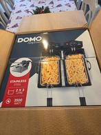 Domo friteuse inox 2x3 liter nieuw!, Elektronische apparatuur, Frituurpannen, Ophalen