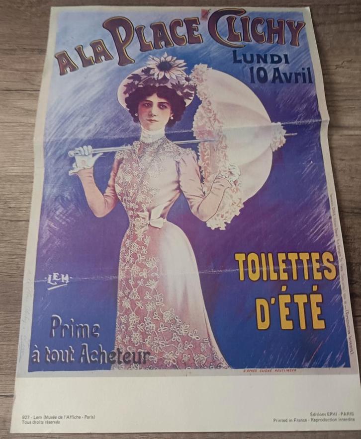 Affiche place de Clichy, Verzamelen, Posters, Ophalen of Verzenden