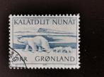 Groenland 1976 - wilde dieren - ijsbeer, Ophalen of Verzenden, Denemarken, Gestempeld