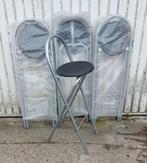4 chaises de bar pliable, 4 krukken, Ophalen, Zo goed als nieuw, 60 tot 90 cm