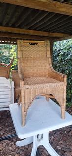 rotan tuinstoelen x4, Ophalen, Gebruikt, Rotan