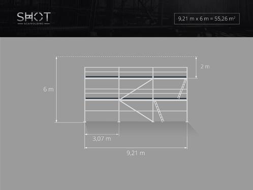 Aluminium steigers | 60 m² | met gratis verzending!, Doe-het-zelf en Bouw, Steigers, Nieuw, 5 meter of hoger, Ophalen of Verzenden