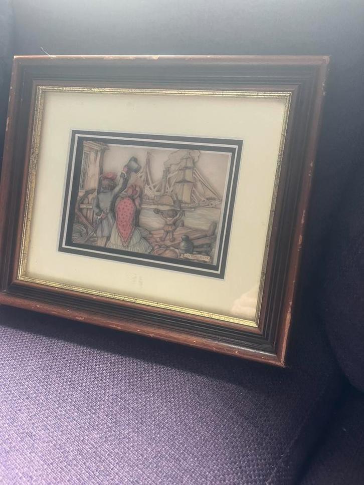 tableau Anton Pieck en  3D "peintre belge" 1925-1949, Antiek en Kunst, Kunst | Schilderijen | Klassiek, Ophalen of Verzenden