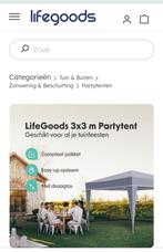 Partytent lifegoods nieuw, Ophalen, Opvouwbaar, Partytent, Minder dan 4 meter