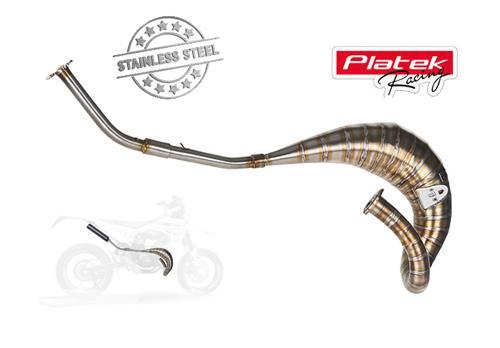 RvS Platek Racing uitlaat, model 50-70 rechtsom voor Derbi, Fietsen en Brommers, Brommers | Tuning en Styling, Nieuw, Verzenden