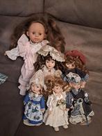 Lot van 6 oude maar nette poppen..met stempels en numbers.!!, Collections, Poupées, Enlèvement, Comme neuf