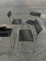 Belotti Spaghetti chairs 4 stuks, Metaal, Vier, Gebruikt, Zwart