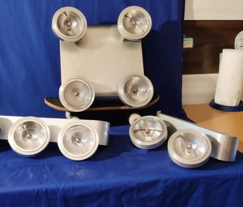 Spots plafond of muur, Huis en Inrichting, Lampen | Spots, Gebruikt, Plafondspot of Wandspot, Metaal of Aluminium, Halogeen, Ophalen of Verzenden
