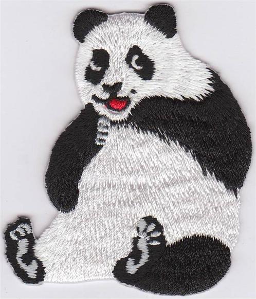 Panda stoffen opstrijk patch embleem, Verzamelen, Overige Verzamelen, Nieuw, Verzenden