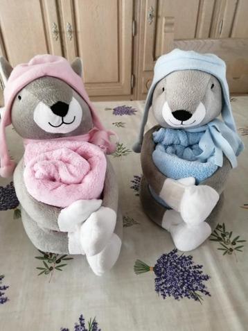 knuffels met fleece dekentje beschikbaar voor biedingen