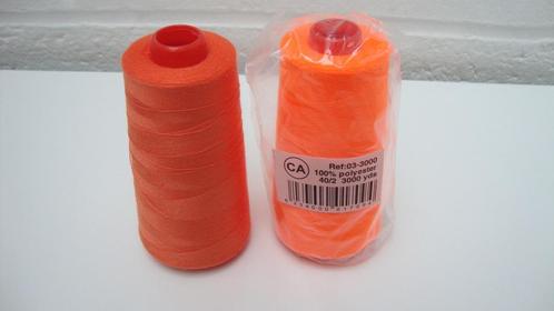 lot de 2 cônes de fil orange, Hobby & Loisirs créatifs, Couture & Fournitures, Neuf, Fil ou Aiguille(s), Enlèvement ou Envoi