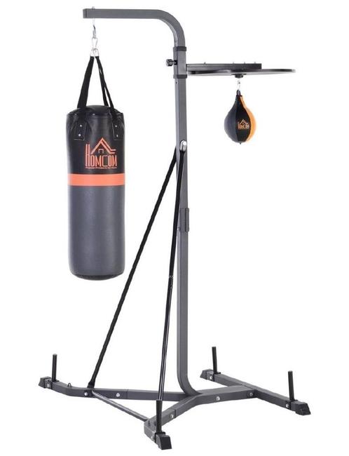 Bokszak met speedball, Sport en Fitness, Fitnessmaterialen, Zo goed als nieuw, Overige typen, Armen, Benen, Borst, Buik, Rug, Ophalen of Verzenden