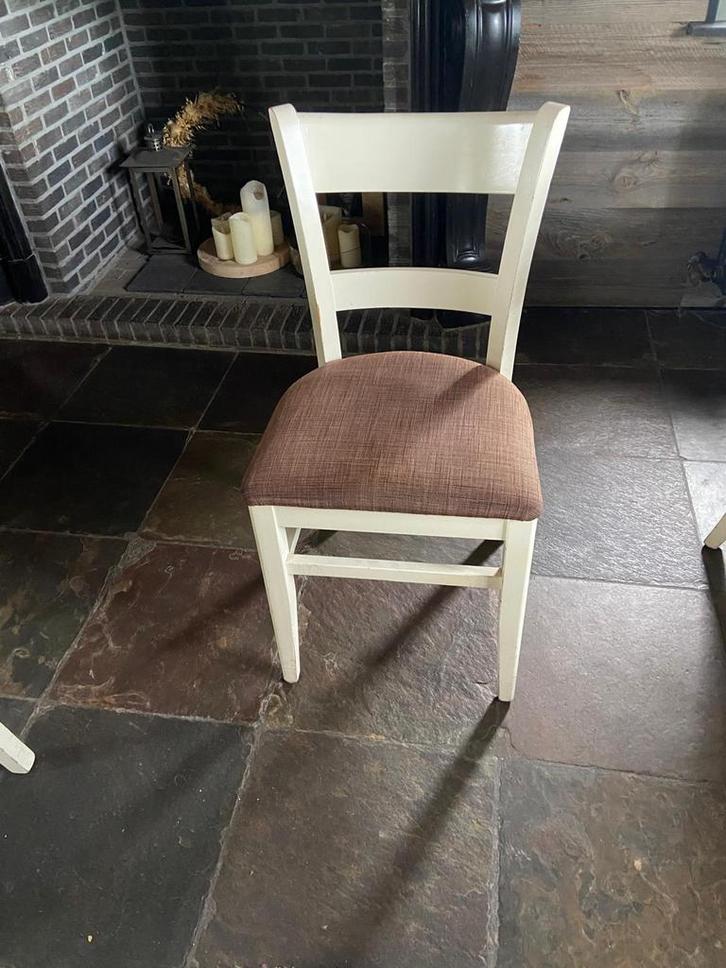 Compacte en comfortabele horecastoelen, Huis en Inrichting, Stoelen, Gebruikt, Vijf, Zes of meer stoelen, Hout, Wit, Ophalen