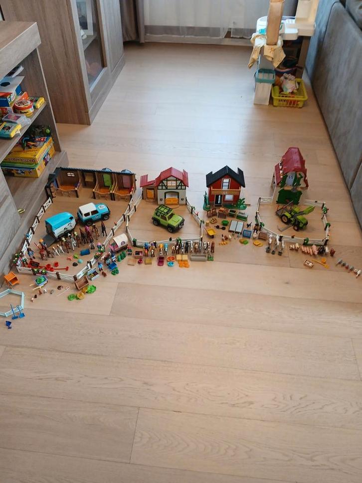 Playmobil lot paardrijden, boerderij, ponypaarden, Kinderen en Baby's, Speelgoed | Playmobil, Zo goed als nieuw, Ophalen