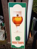Emaille reclamebord Vieux Temps, Verzamelen, Ophalen, Gebruikt, Reclamebord