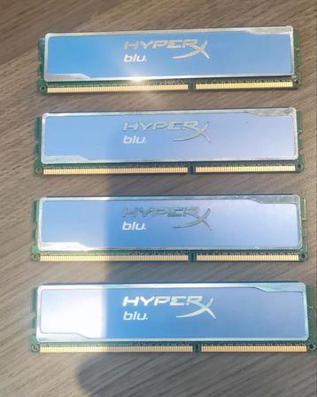 4x HyperX DDR3 4GB RAM geheugen 