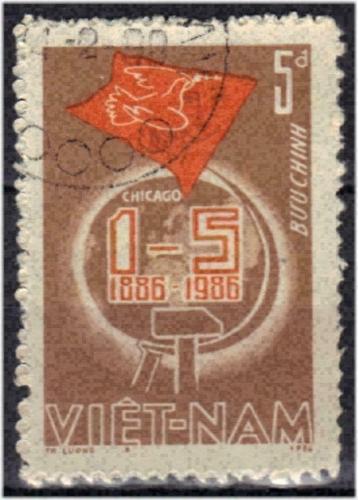 Vietnam 1986 - Yvert 692 - Dag van de Arbeid (ST) beschikbaar voor biedingen