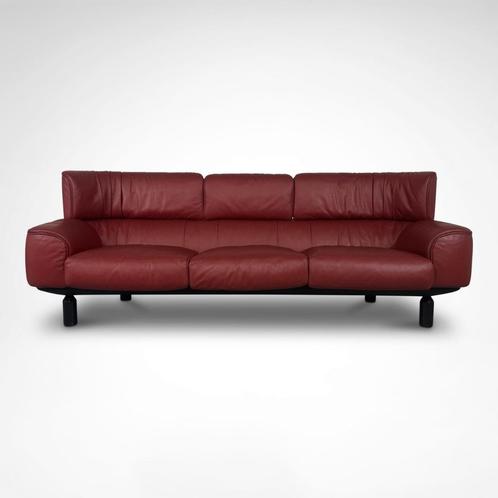 Bull 3-zitter sofa leder Gianfranco Frattini Cassina 1987, Huis en Inrichting, Zetels | Zetels en Chaises Longues, Zo goed als nieuw