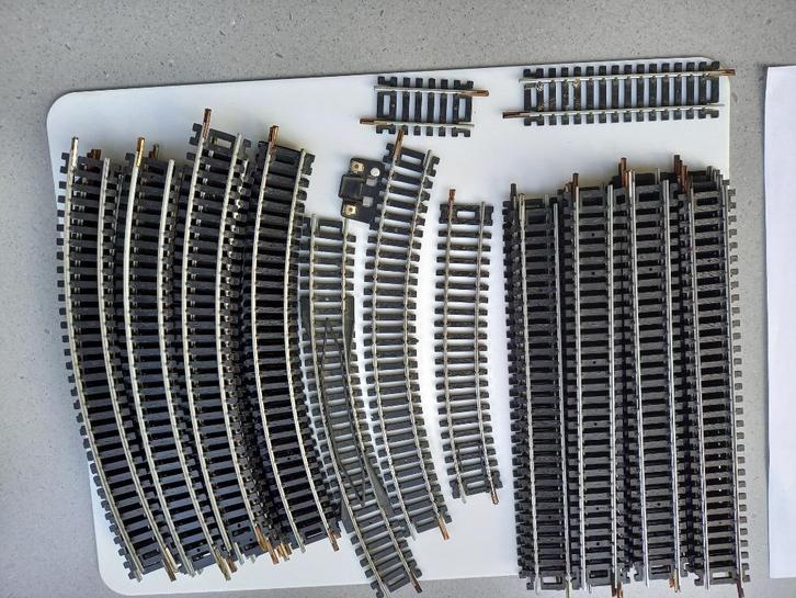 Lima: rails, wagons en loco, Hobby en Vrije tijd, Modeltreinen | H0, Gebruikt, Rails, Gelijkstroom, Lima, Ophalen of Verzenden