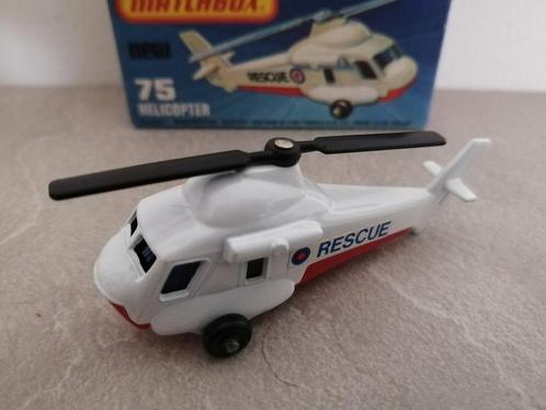 Lesney Matchbox Superfast #75 Helicopter in doosje, Hobby en Vrije tijd, Modelauto's | Overige schalen, Zo goed als nieuw, Ophalen of Verzenden