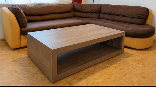 Salontafel millennium eik – warme bruin/beige houtstructuur, Huis en Inrichting, Tafels | Salontafels, Zo goed als nieuw, Minder dan 50 cm