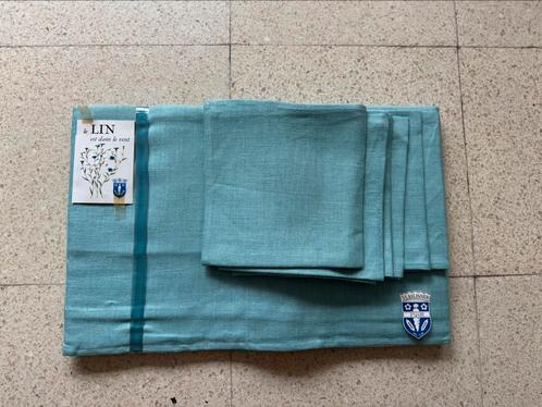 Splinternieuw Turquoise Linnen Tafelkleed (Libeco), Huis en Inrichting, Tafelkleden, Nieuw, Rechthoek, Binnen, Ophalen