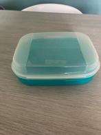 Tupperware scharnierdoos gebruikt voor 3 euro, Ophalen, Gebruikt, Groen