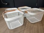 4 x mandjes, Overige materialen, Mand, Verzenden, Vierkant