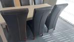 GRATIS   Tafel + 6 stoelen + tv meubel, Gebruikt, Ophalen