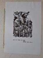 KOOPJE Originele hout- of linosnede van Gerard Gaudaen, Antiek en Kunst, Kunst | Etsen en Gravures, Ophalen of Verzenden