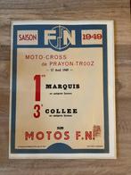 OUDE AFFICHE FN MOTOREN 1949, Bricolage & Construction, Moteurs, Enlèvement, Utilisé, Autres types