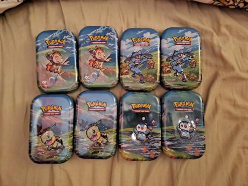 Pokémon tins, Hobby en Vrije tijd, Verzamelkaartspellen | Pokémon, Zo goed als nieuw, Overige typen, Ophalen