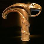 pommeau de canne " serpent cobra " Bronze., Antiek en Kunst, Ophalen of Verzenden, Brons