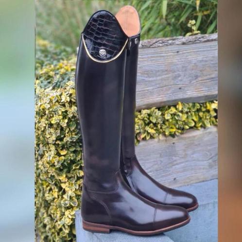 Bottes d'équitation Celeris Pablo en chocolat poli 40 - 31 -, Animaux & Accessoires, Vêtements d'équitation, Comme neuf, Chaussures