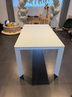 Calligaris uitschuifbare eettafel melkglas, Huis en Inrichting, Ophalen, Design, 50 tot 100 cm, Zo goed als nieuw