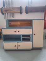 Vintage Houten Speelgoed Buffetkast, Antiek en Kunst, Ophalen of Verzenden