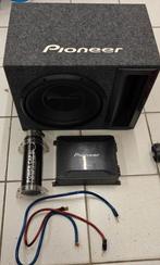 Pioneer Subwoofer + Pioneer Versterker 1500W + Condensator, Auto diversen, Autospeakers, Ophalen