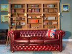 Chesterfield zetel oxblood rood GRATIS GELEVERD, Huis en Inrichting, Ophalen of Verzenden, Leer