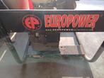 Stroomgroep/generator  europower 2x 230v 4.2kva, Doe-het-zelf en Bouw, Aggregaten, Ophalen, Gebruikt, Minder dan 5 kVA, Benzine