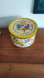 oud rond blik mackintosh vintage met bloemen, Verzamelen, Ophalen of Verzenden, Gebruikt