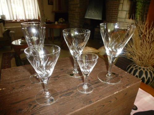 Glazen service, Antiek en Kunst, Antiek | Glaswerk en Kristal, Ophalen