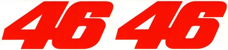 46 Valentino Rossi sticker set #8, Motoren, Accessoires | Stickers, Verzenden