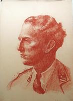 Dessin au pastel Roi Léopold III - 1944 - par L. Boschmans, Enlèvement ou Envoi